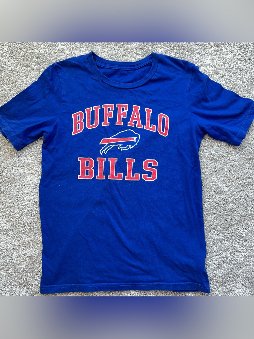 Buffalo Bills Youth Large 14/16 Blue Graphic T-Shirt Short Sleeve Kids NFL Fan